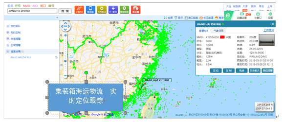 集装箱海运物流的可视化跟踪